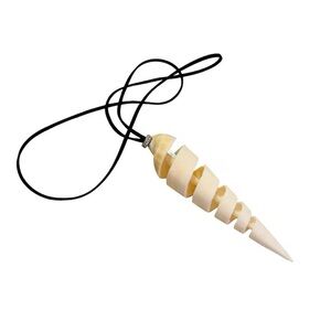 *NWT* Spiral Shell Pendant Necklace: Gold CZ, Black Suede Cord